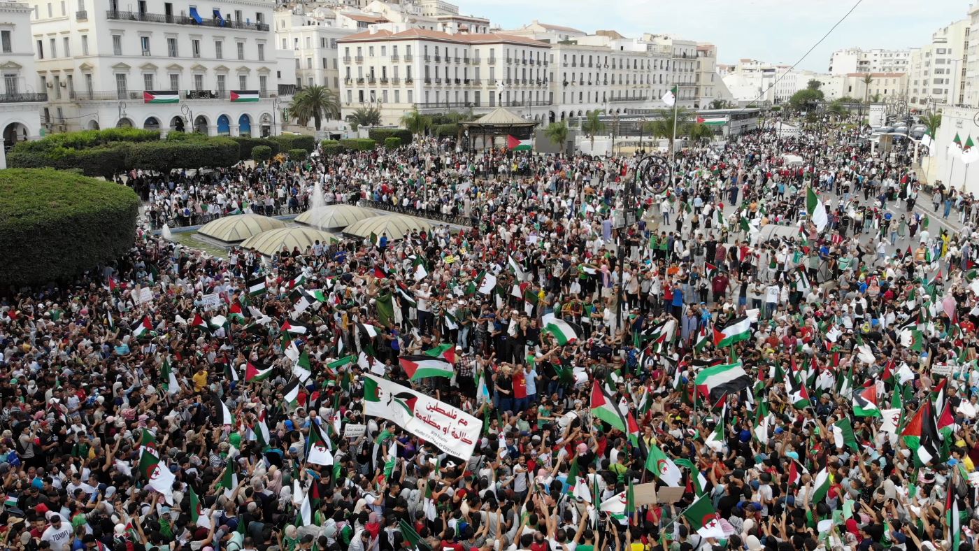 Solidarité avec la Palestine : des dizaines de milliers d'Algériens reprennent la rue
