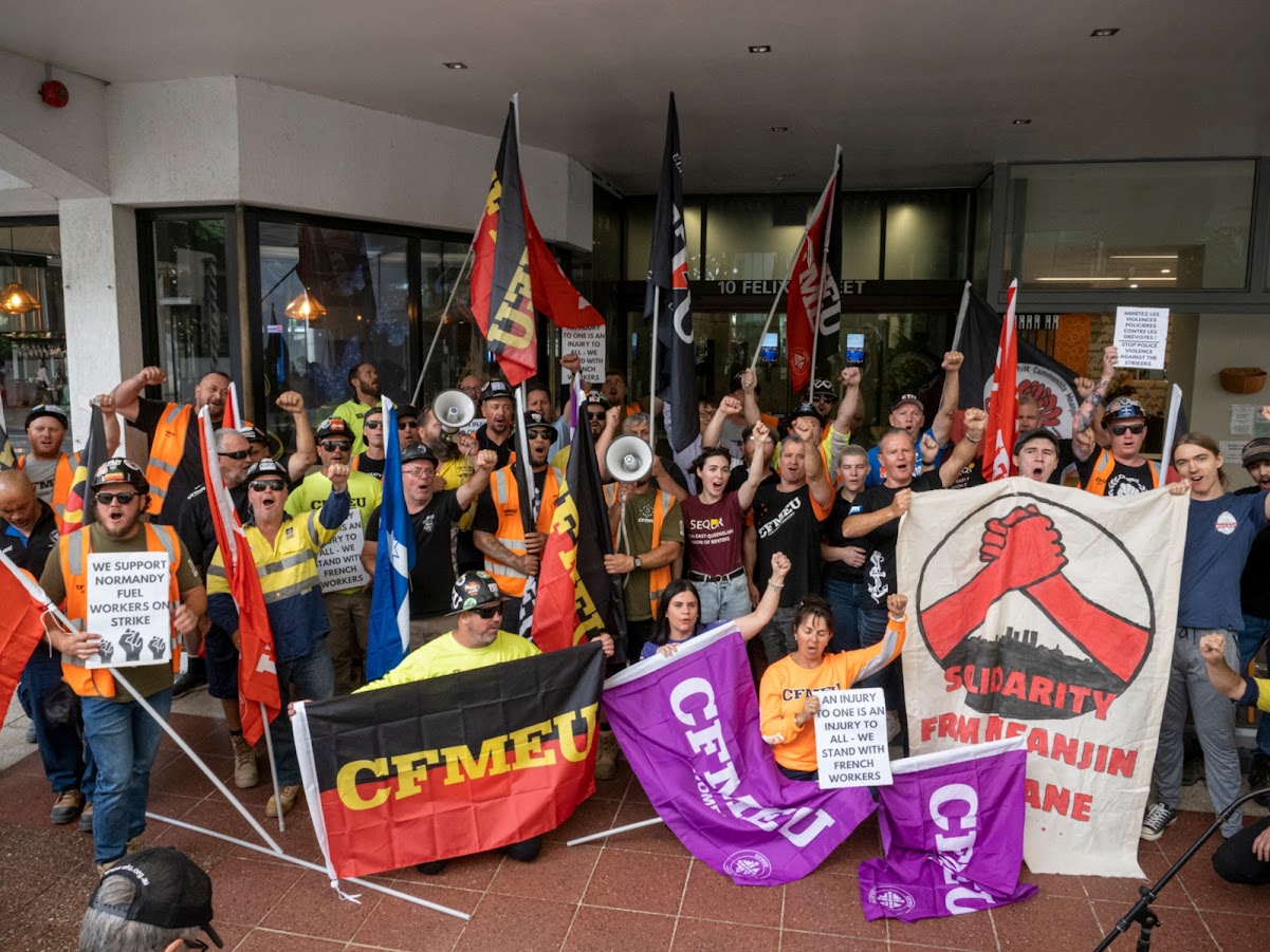 Retraites : des travailleurs du BTP australiens en solidarité avec la mobilisation en France !