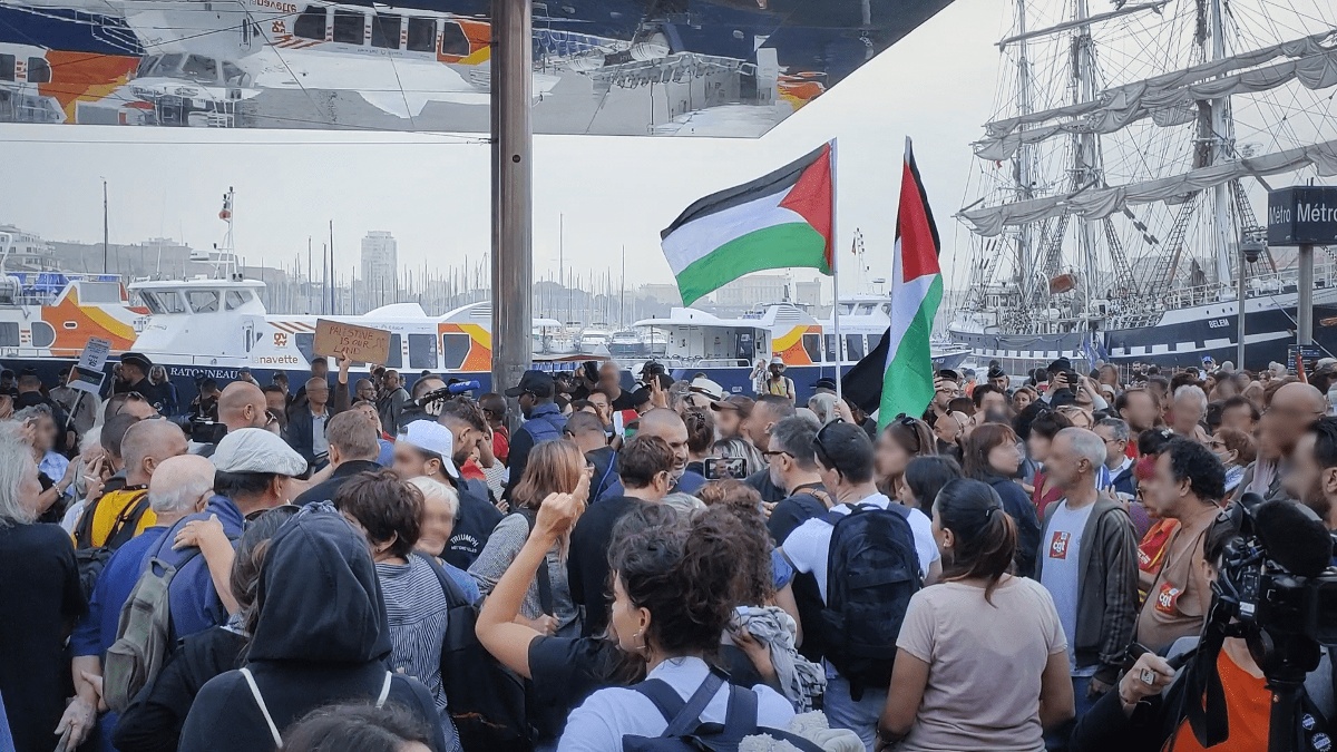 Marseille. Plusieurs centaines de personnes rassemblées pour la Palestine malgré l'interdiction