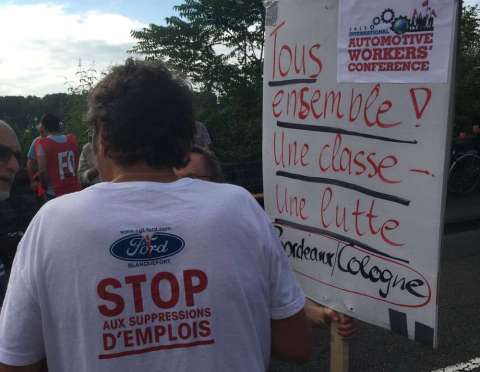 Menace de fermeture de Ford à Blanquefort : les ouvriers multiplient les actions 