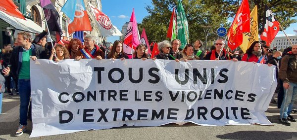23 octobre. 5 000 manifestants à Lyon contre les violences de l'extrême-droite