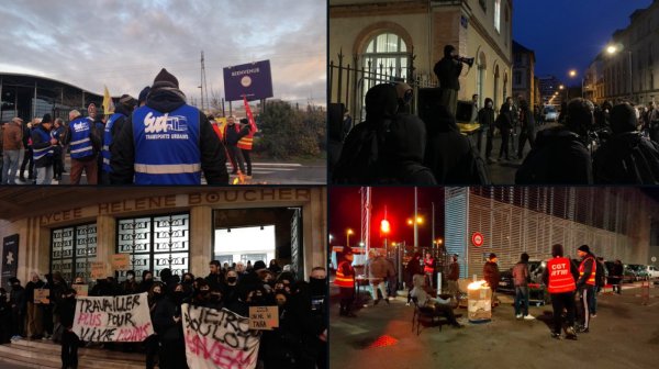 DIRECT. Piquets de grève, manifestations, lycées, facs : suivez la journée de mobilisation sur RP