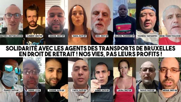 Les travailleurs du transport en France envoient un message de solidarité aux chauffeurs de Belgique en lutte