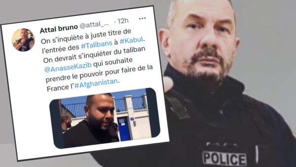 Le policier Bruno Attal traite Anasse Kazib de Taliban : un tweet raciste à dénoncer