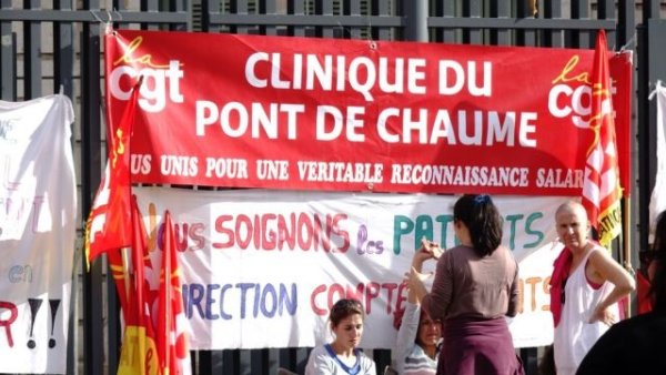Clinique du Pont de Chaume. 2 mois après la fin de la grève, la répression s'abat sur un syndicaliste