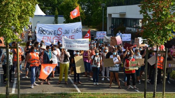 Grève à Biofusion : les salariés responsables des tests Covid dénoncent le manque de moyens