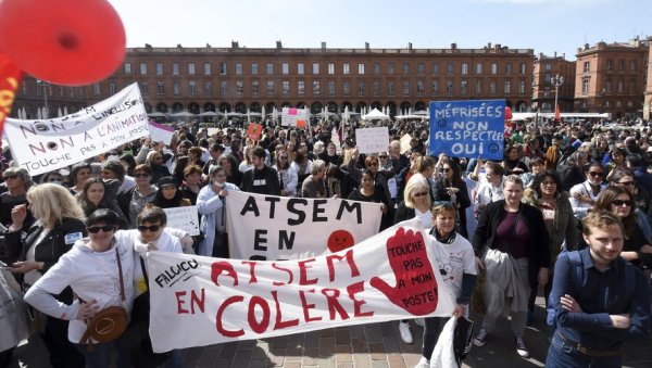 Toulouse. Grève massive des ATSEM : « On veut réduire les équipes alors que les besoins augmentent »