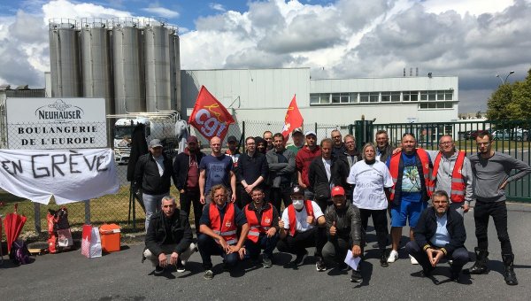 Les ouvriers et ouvrières de Neuhauser en grève sur deux sites industriels