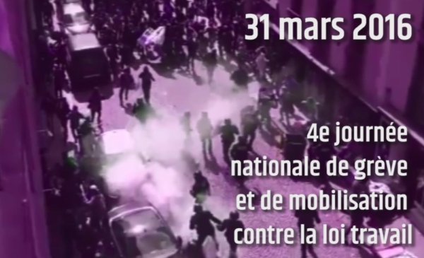 [Vidéo] La répression policière au rendez-vous des manifestations du 31 mars