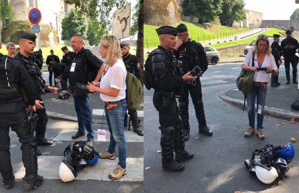  Menaces de la BAC, confiscation de matériels, les journalistes pas bienvenus au G7 ! 