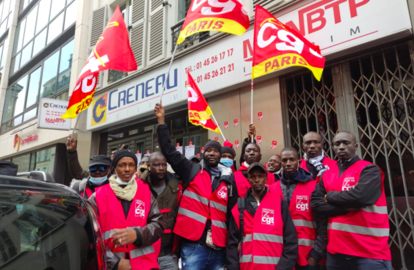 "On vit ici, on bosse ici, on reste ici !" 300 travailleurs sans-papiers en grève en Île-de-France