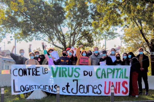 CHU Bordeaux. 4ème journée de grève de la logistique soutenue par une délégation étudiante