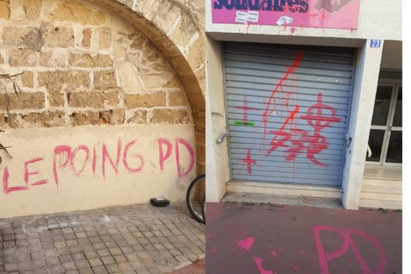 Attaques de l'extrême-droite à Montpellier : les locaux du Poing Levé et de Solidaires taggés