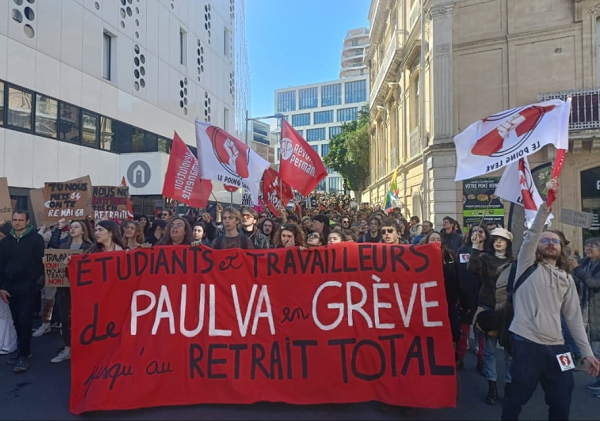 35 000 manifestants à Montpellier contre la réforme des retraites : la jeunesse entre dans la bataille