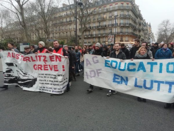 Paris. Les enseignants grévistes ont manifesté dès le mardi 7 janvier !