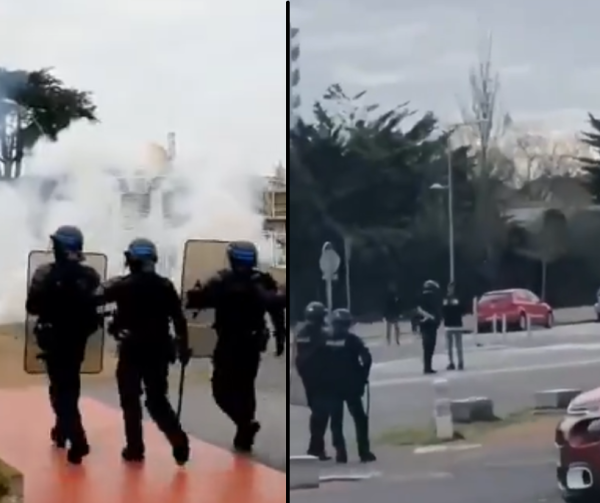 VIDEO. A Saint-Nazaire, une quinzaine de CRS tabassent un lycéen jeté à terre