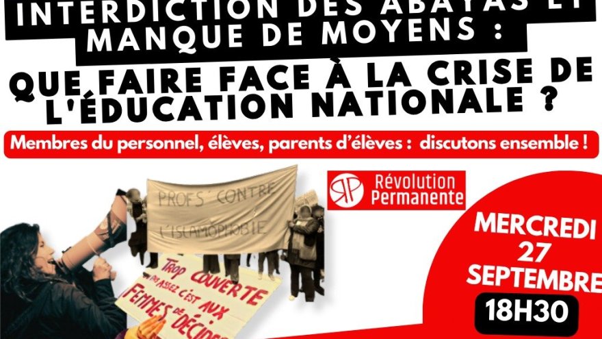 Réunion publique à Toulouse : que faire face à la crise de l'éducation nationale ?