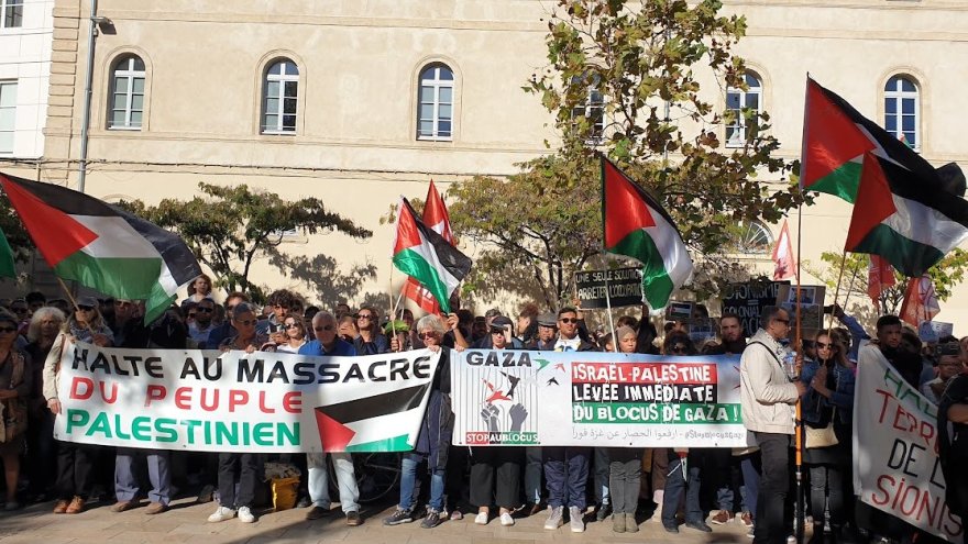 Montpellier. Malgré la tentative d'interdiction, 3000 personnes manifestent pour la Palestine