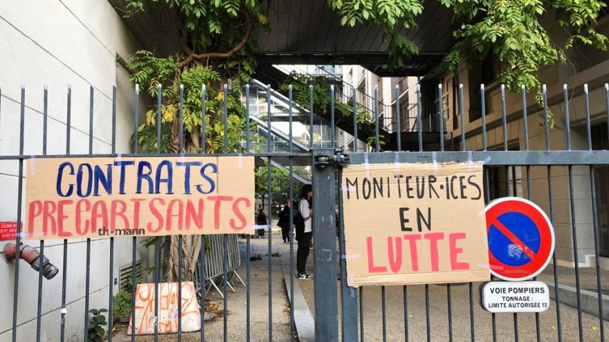 Deux semaines de grève : les moniteurs de la BU de l'Université Paris Cité durcissent le mouvement
