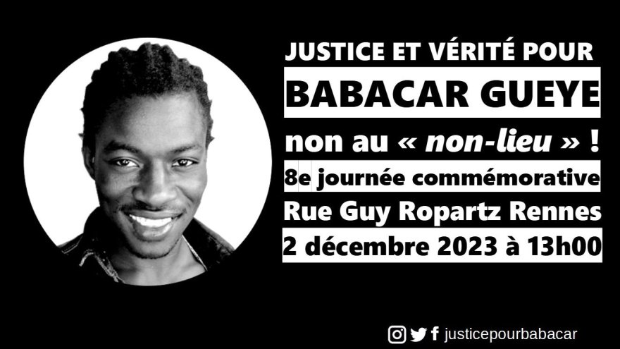 Rennes. Tous dans la rue samedi pour exiger justice pour Babacar et les victimes de violences policières